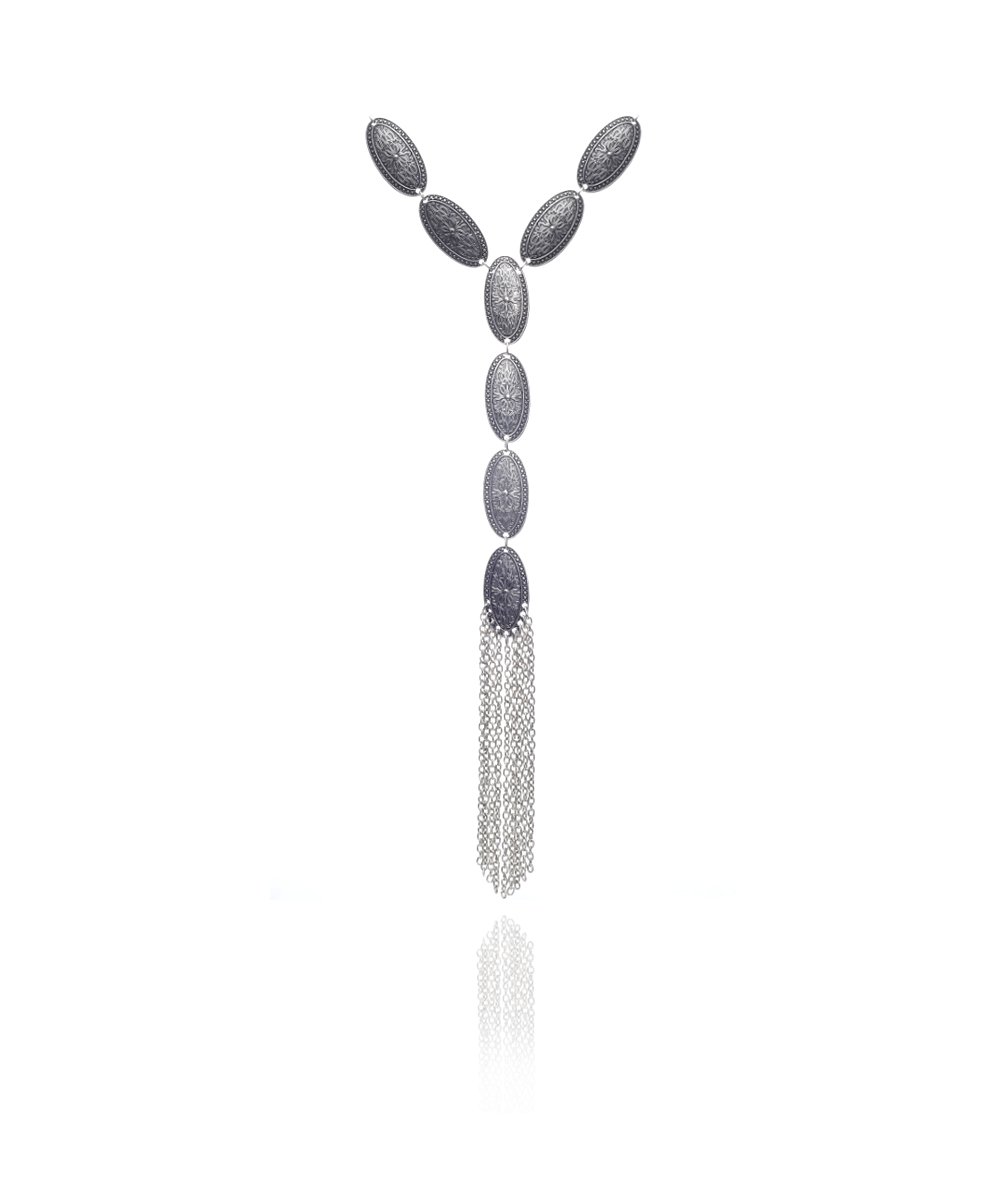 Silver Plated Bohemian Design Necklace